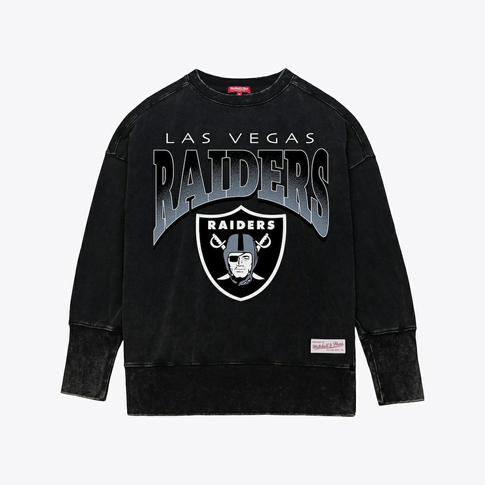 Women's Delineate Mineral Wash Crewneck Sweatshirt - Las Vegas Raiders Sweatshirts