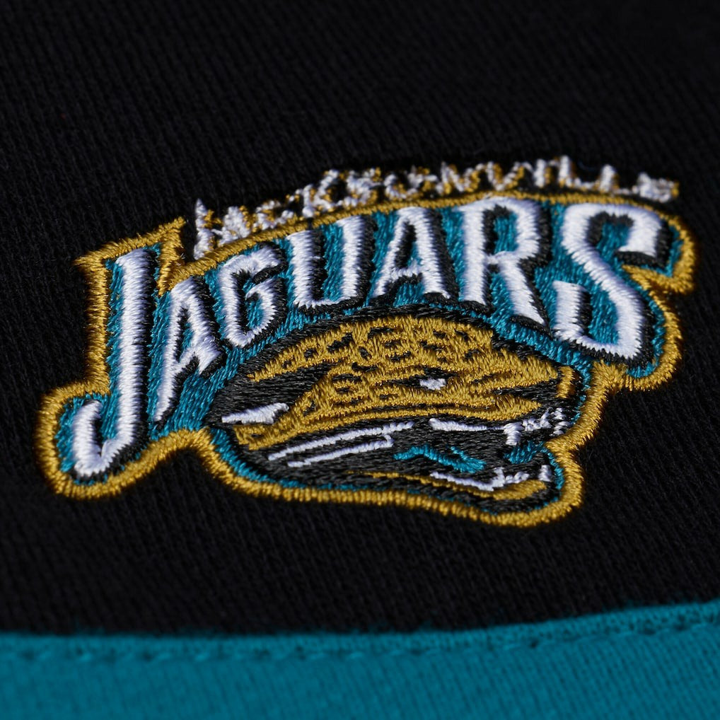 Women's Throwback Cropped Long Sleeve Rugby Polo - Jacksonville Jaguars