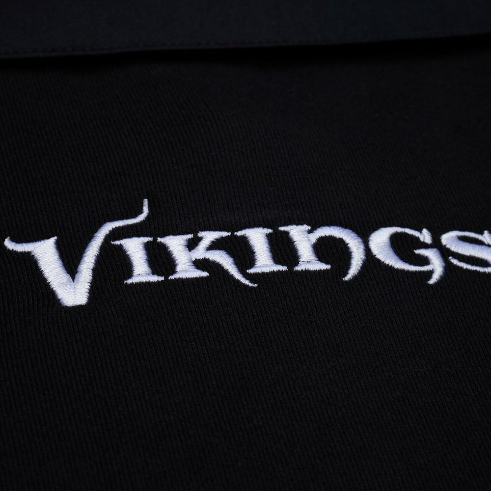 Women's Cropped Long Sleeve Rugby Polo - Minnesota Vikings
