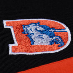 Women's Throwback Cropped Long Sleeve Rugby Polo - Denver Broncos