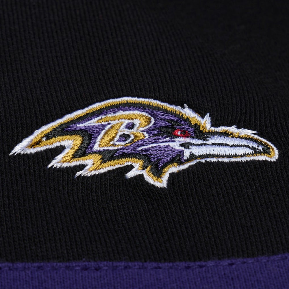 Women's Cropped Long Sleeve Rugby Polo - Baltimore Ravens