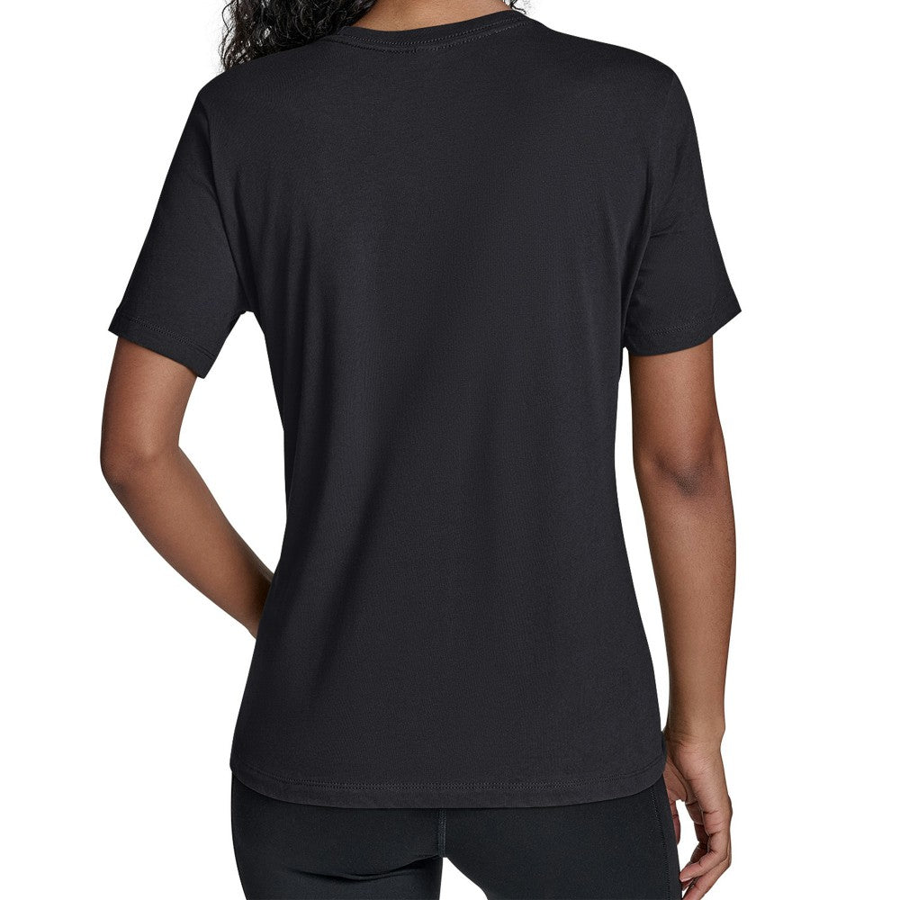 Black Cincinnati Reds Starter Women's Groovy Script Team Fitted T-Shirt