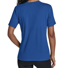 Royal Philadelphia Phillies Starter Women's Groovy Script Team Fitted T-Shirt