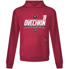 NHL Alexander Ovechkin Washington Capitals Levelwear NHL All-Time Leading Goal Scorer Milestone Name & Number Relay Pullover Hoodie