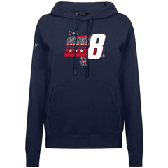 NHL Alexander Ovechkin Washington Capitals Levelwear Women's NHL All-Time Leading Goal Scorer Milestone Stripes Name & Number Adorn Pullover Hoodie