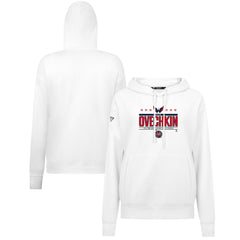 NHL Alexander Ovechkin Washington Capitals Levelwear Women's NHL All-Time Leading Goal Scorer Milestone Stripes Name & Number Adorn Pullover Hoodie
