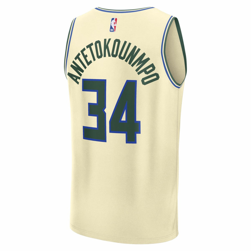 Fanatics Giannis Antetokounmpo Milwaukee Bucks 2025/26 City Edition Fast Break Jersey