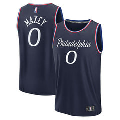 Fanatics Tyrese Maxey Philadelphia 76ers Youth 2025/26 City Edition Fast Break Jersey