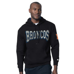 Starter Thursday Night Gridiron Hoodie with Vintage Logo - Denver Broncos Hoodies