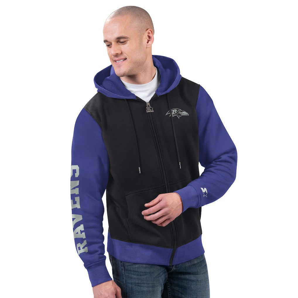 Starter Thursday Night Gridiron Full-Zip Hoodie - Baltimore Ravens Hoodies
