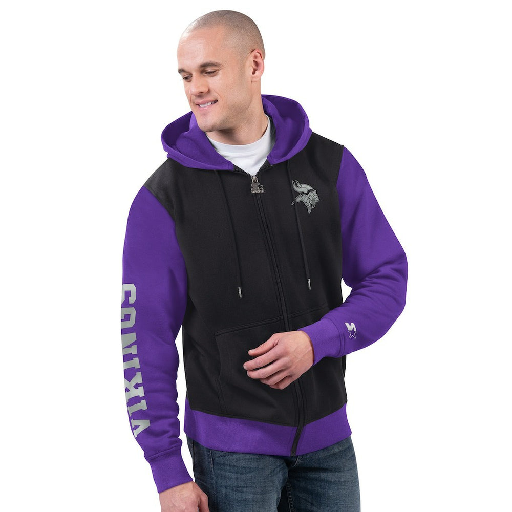 Starter Thursday Night Gridiron Full-Zip Hoodie - Minnesota Vikings Hoodies