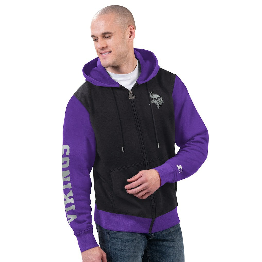 Starter Thursday Night Gridiron Full-Zip Hoodie - Minnesota Vikings Hoodies
