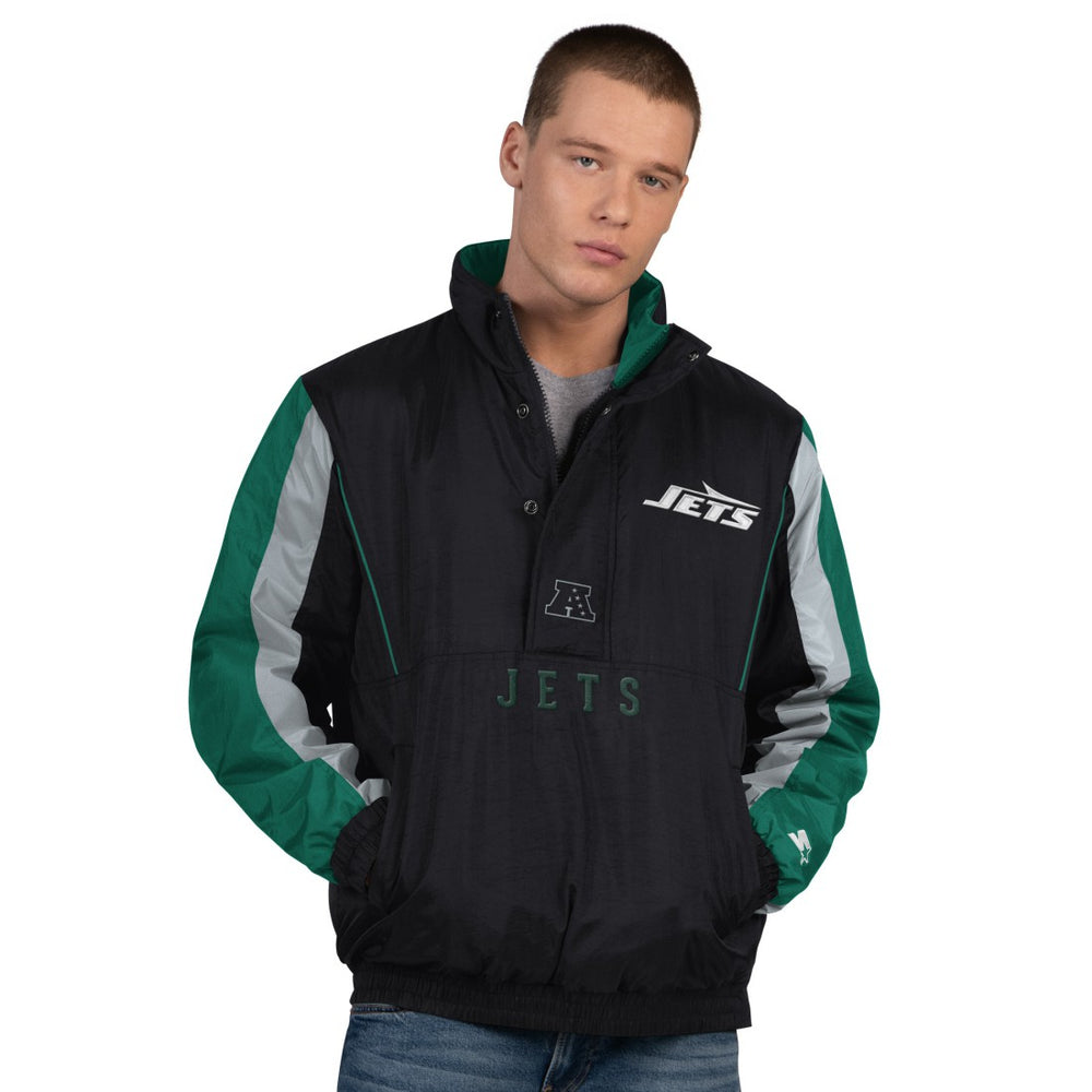 Starter Thursday Night Gridiron Half-Zip Jacket - New York Jets Jackets