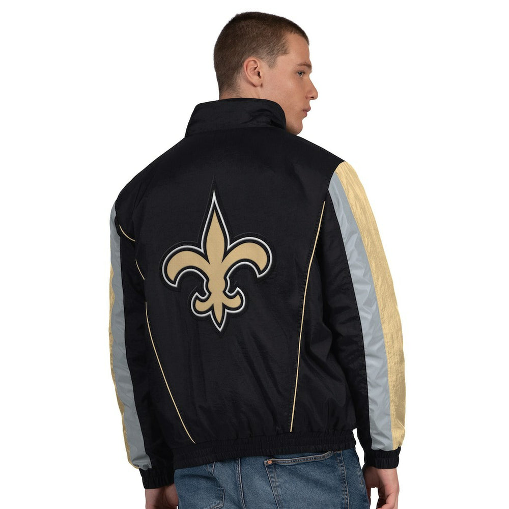 Starter Thursday Night Gridiron Half-Zip Jacket - New Orleans Saints Jackets