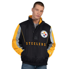 Starter Thursday Night Gridiron Half-Zip Jacket - Pittsburgh Steelers Jackets