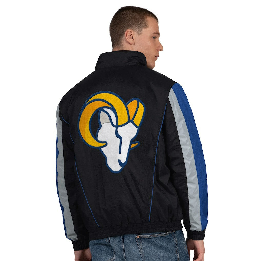 Starter Thursday Night Gridiron Half-Zip Jacket - Los Angeles Rams Jackets