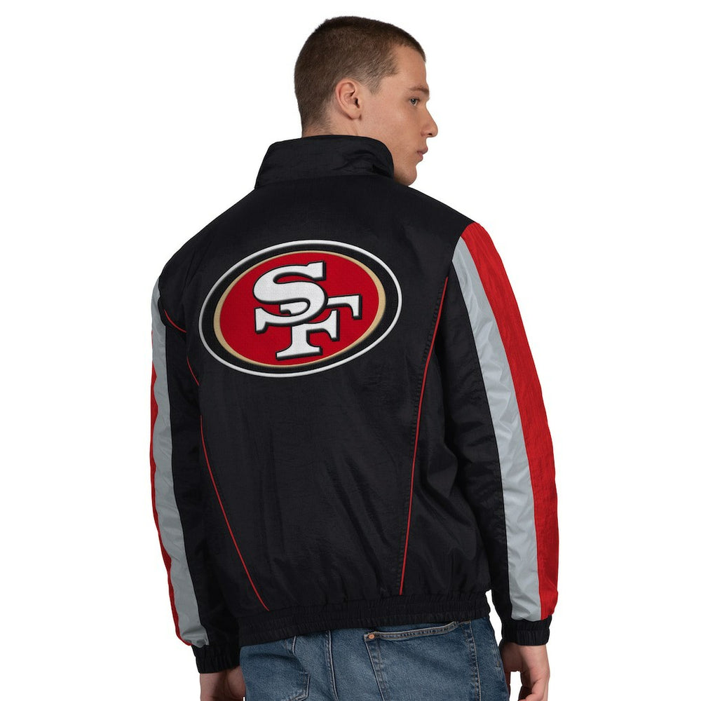 Starter Thursday Night Gridiron Half-Zip Jacket - San Francisco 49ers Jackets