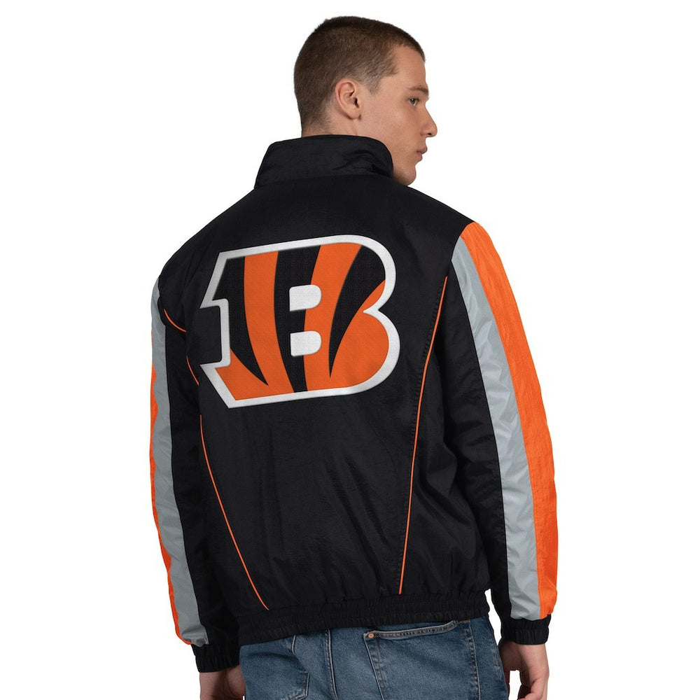 Starter Thursday Night Gridiron Half-Zip Jacket - Cincinnati Bengals Jackets