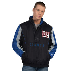 Starter Thursday Night Gridiron Half-Zip Jacket - New York Giants Jackets
