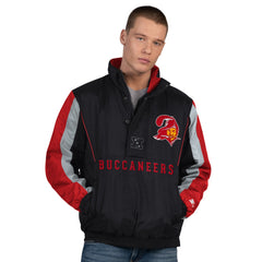 Starter Thursday Night Gridiron Vintage Logo Half-Zip Jacket - Tampa Bay Buccaneers Jackets