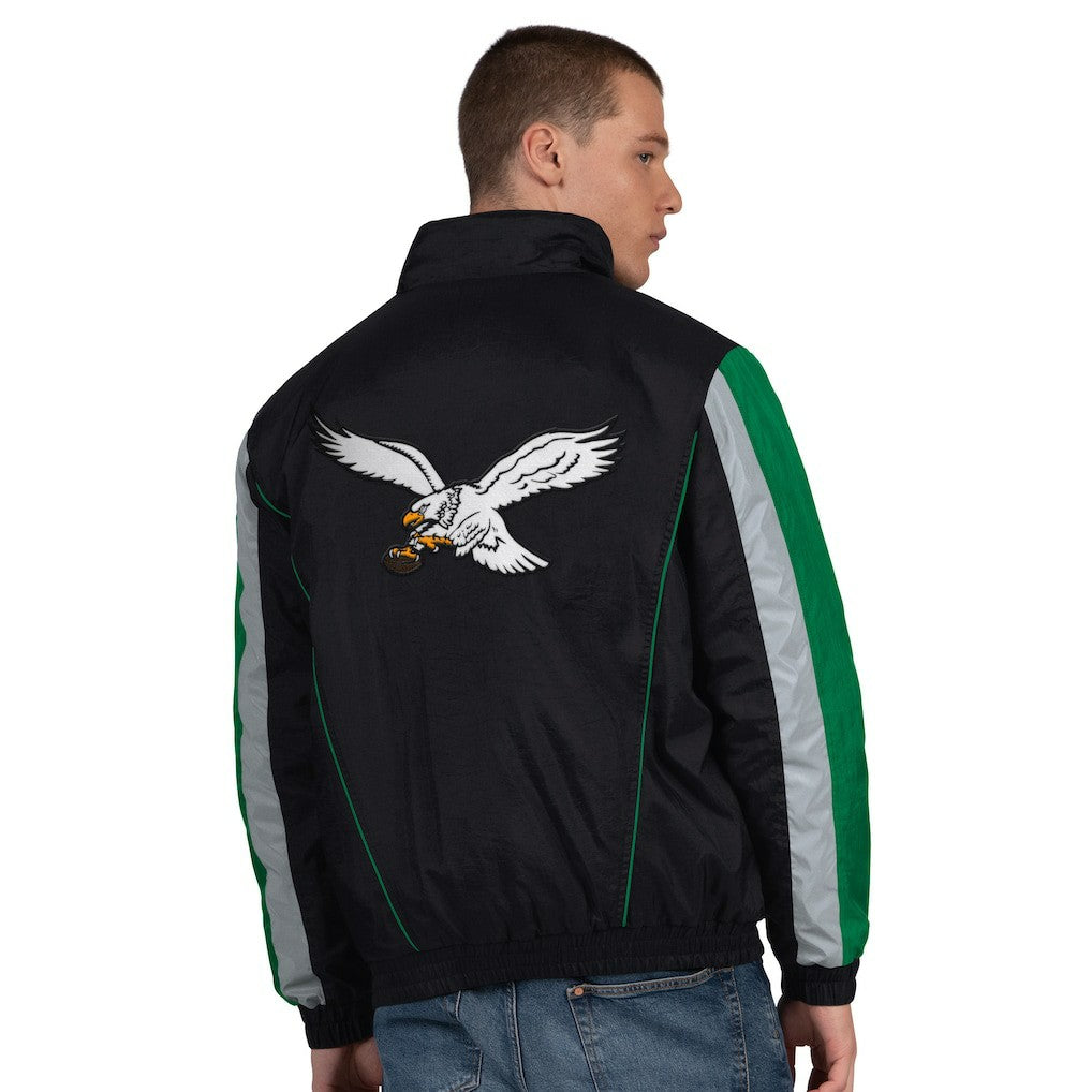 Starter Thursday Night Gridiron Vintage Logo Half-Zip Jacket - Philadelphia Eagles Jackets
