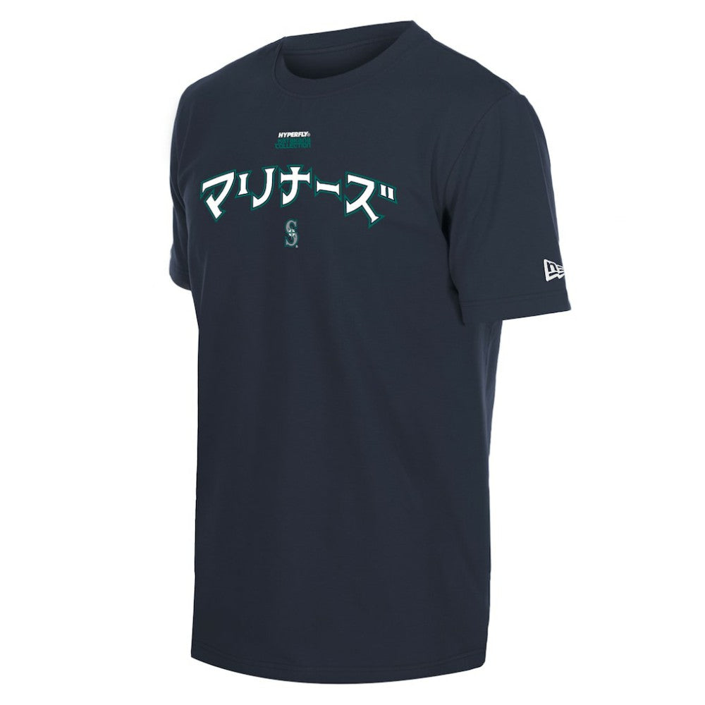 Navy Seattle Mariners New Era x Hyperfly T-Shirt