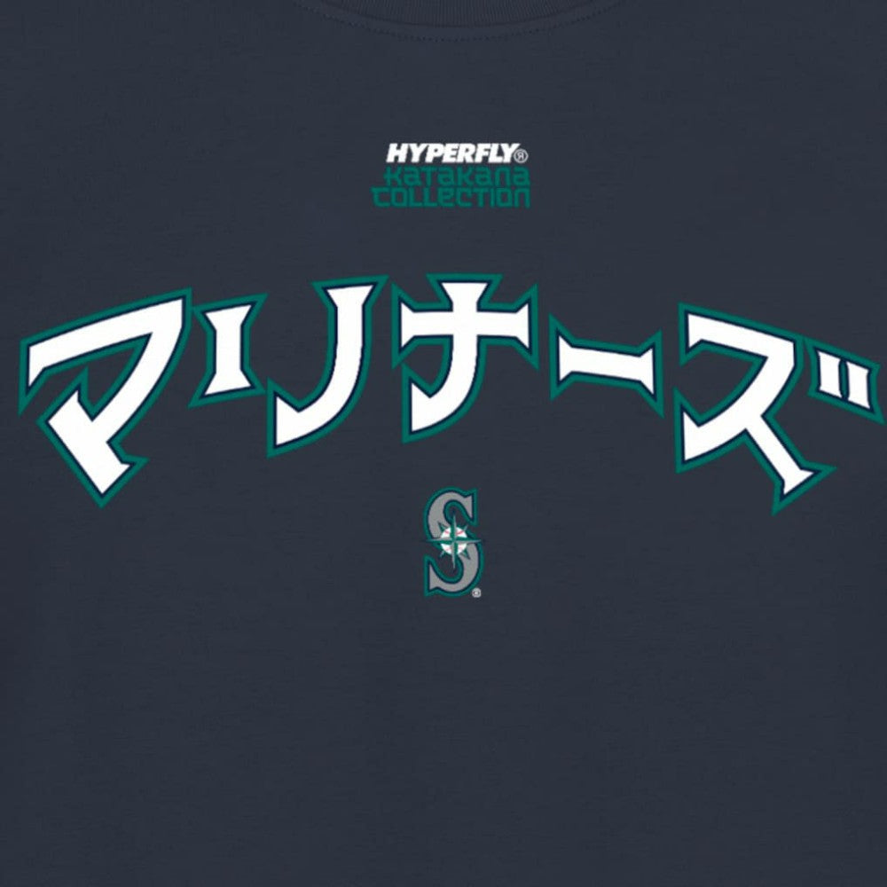 Navy Seattle Mariners New Era x Hyperfly T-Shirt