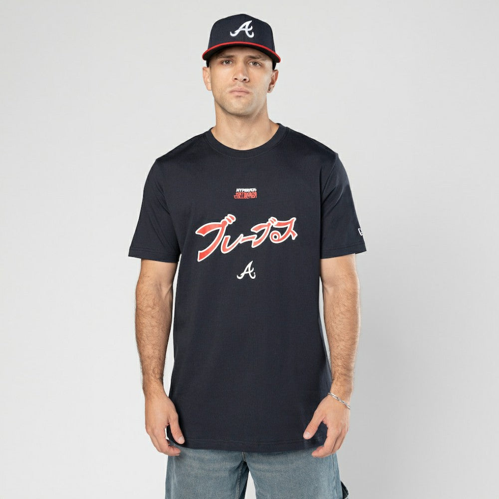 Navy Atlanta Braves New Era x Hyperfly T-Shirt