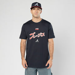 Navy Atlanta Braves New Era x Hyperfly T-Shirt