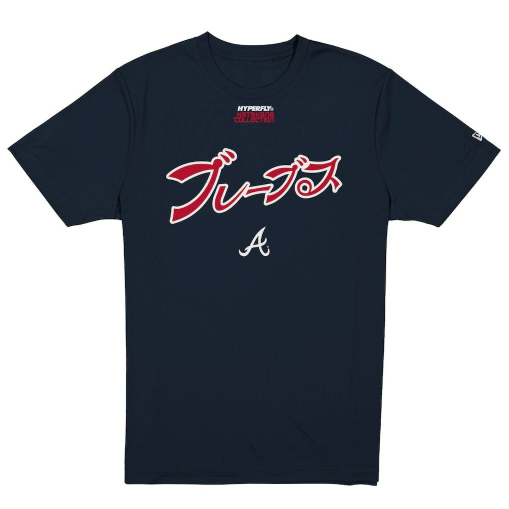 Navy Atlanta Braves New Era x Hyperfly T-Shirt
