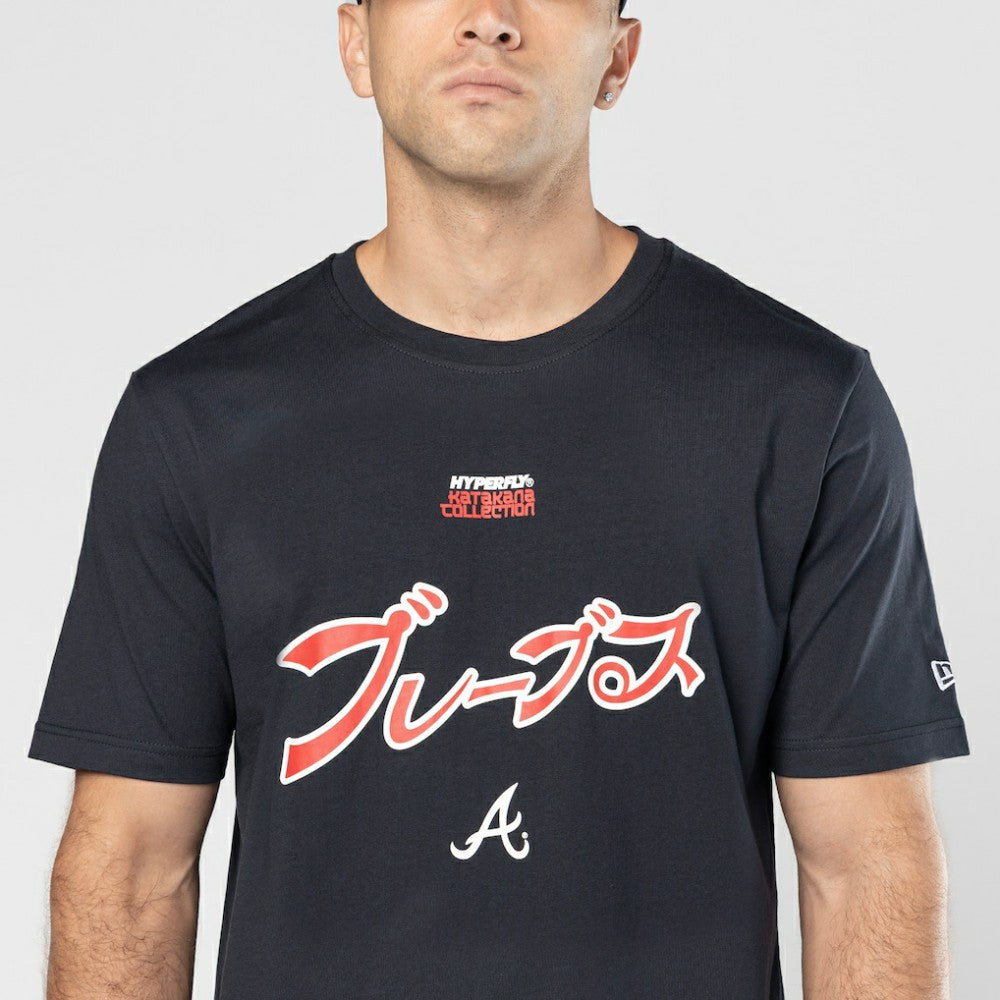 Navy Atlanta Braves New Era x Hyperfly T-Shirt