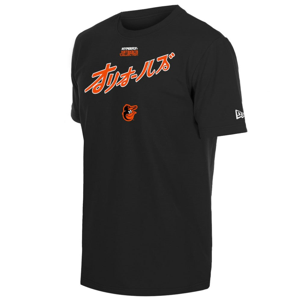 Black Baltimore Orioles New Era x Hyperfly T-Shirt