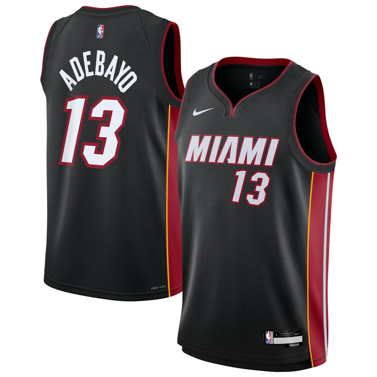 Nike Bam Adebayo Miami Heat Youth Swingman Jersey