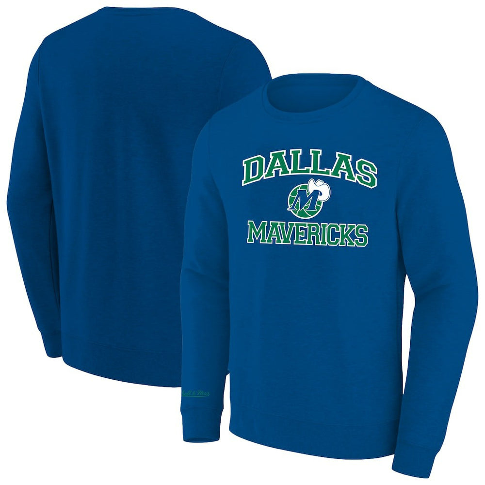 Mitchell & Ness Dallas Mavericks Hardwood Classics Big & Tall Crewneck Sweatshirt