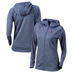 Navy Los Angeles Angels Columbia Women's Half Shot Full-Zip Hoodie