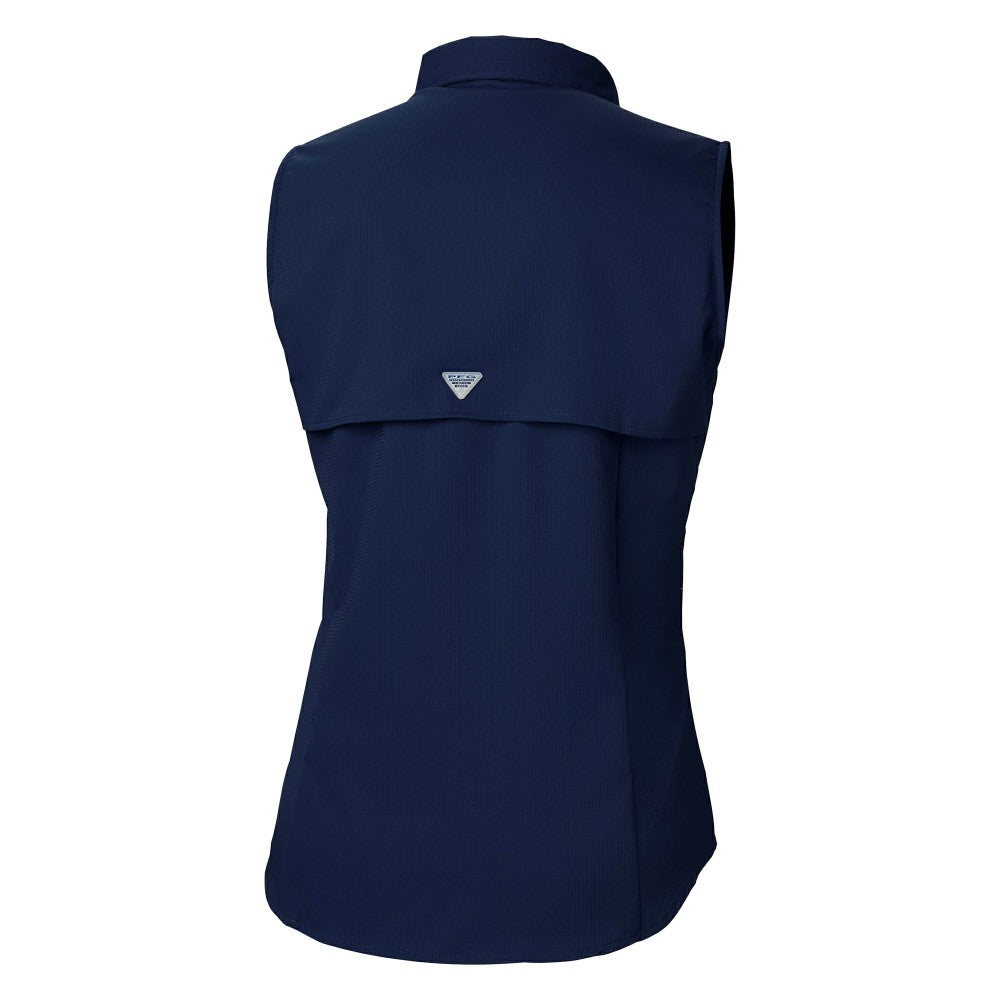 Navy Cleveland Guardians Columbia Women's Tamiami Sleeveless Shirt