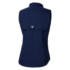 Navy Detroit Tigers Columbia Women's Tamiami Sleeveless Shirt