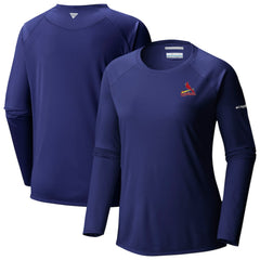 Navy St. Louis Cardinals Columbia Tidal Tee II Long Sleeve T-Shirt