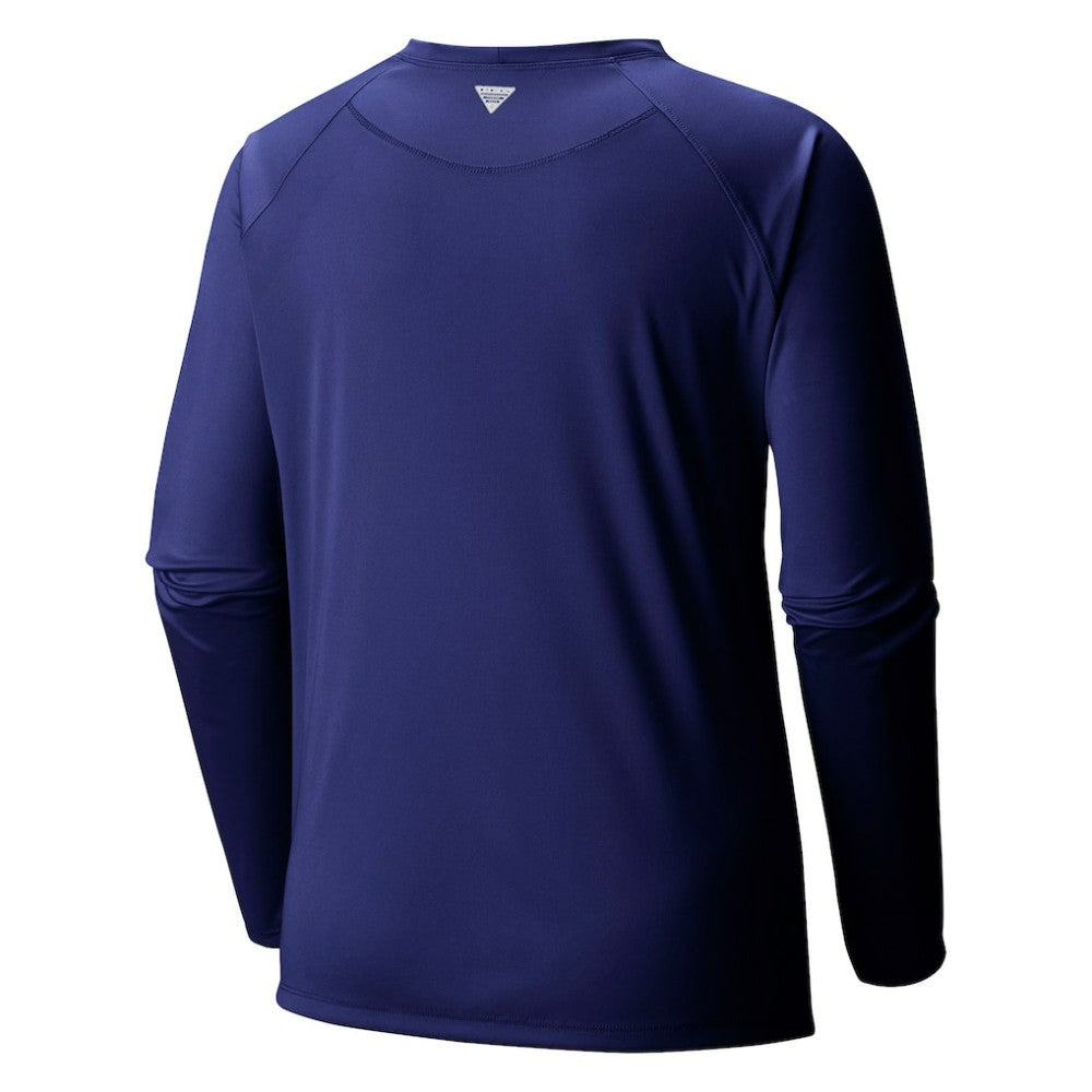 Navy Seattle Mariners Columbia Tidal Tee II Long Sleeve T-Shirt