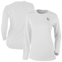 White Kansas City Royals Columbia Shotgun Long Sleeve T-Shirt