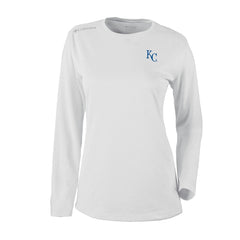 White Kansas City Royals Columbia Shotgun Long Sleeve T-Shirt