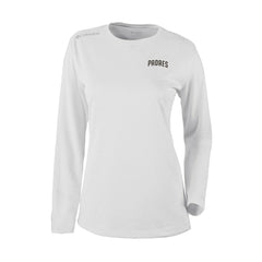 White San Diego Padres Columbia Shotgun Long Sleeve T-Shirt