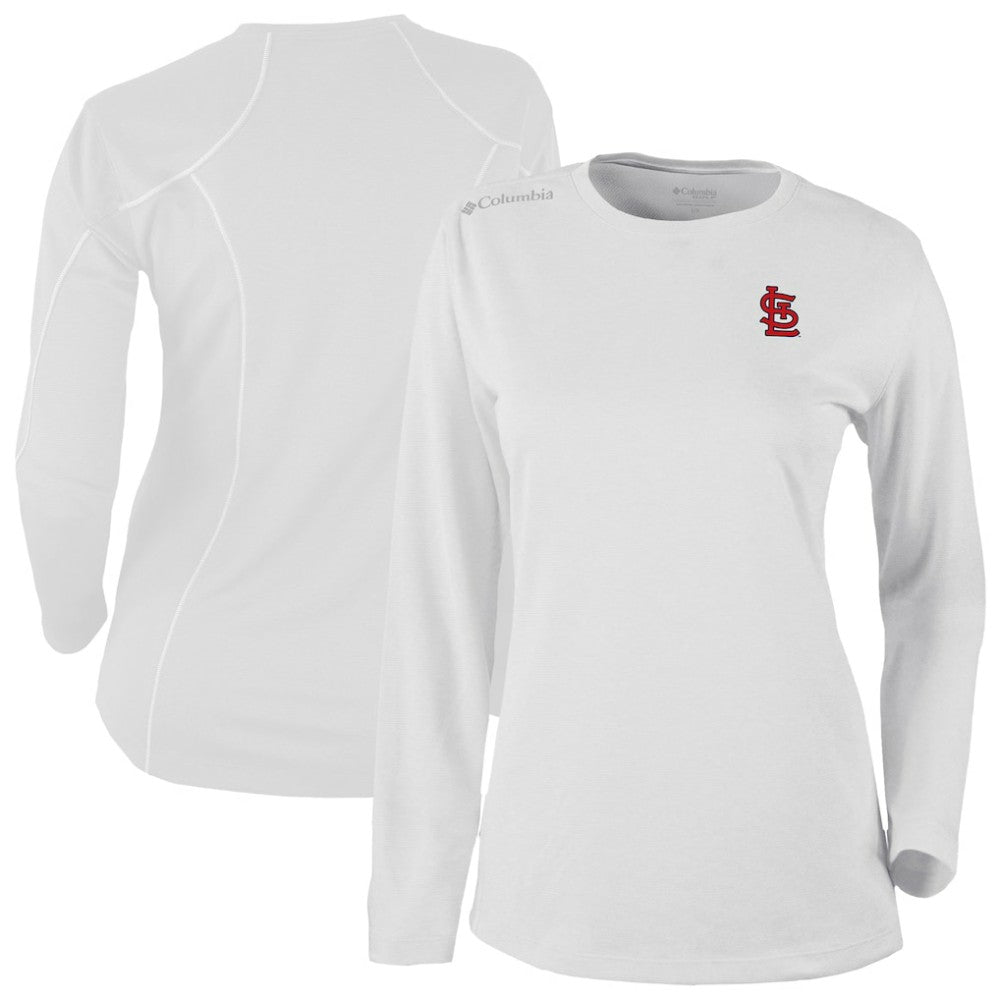 White St. Louis Cardinals Columbia Shotgun Long Sleeve T-Shirt
