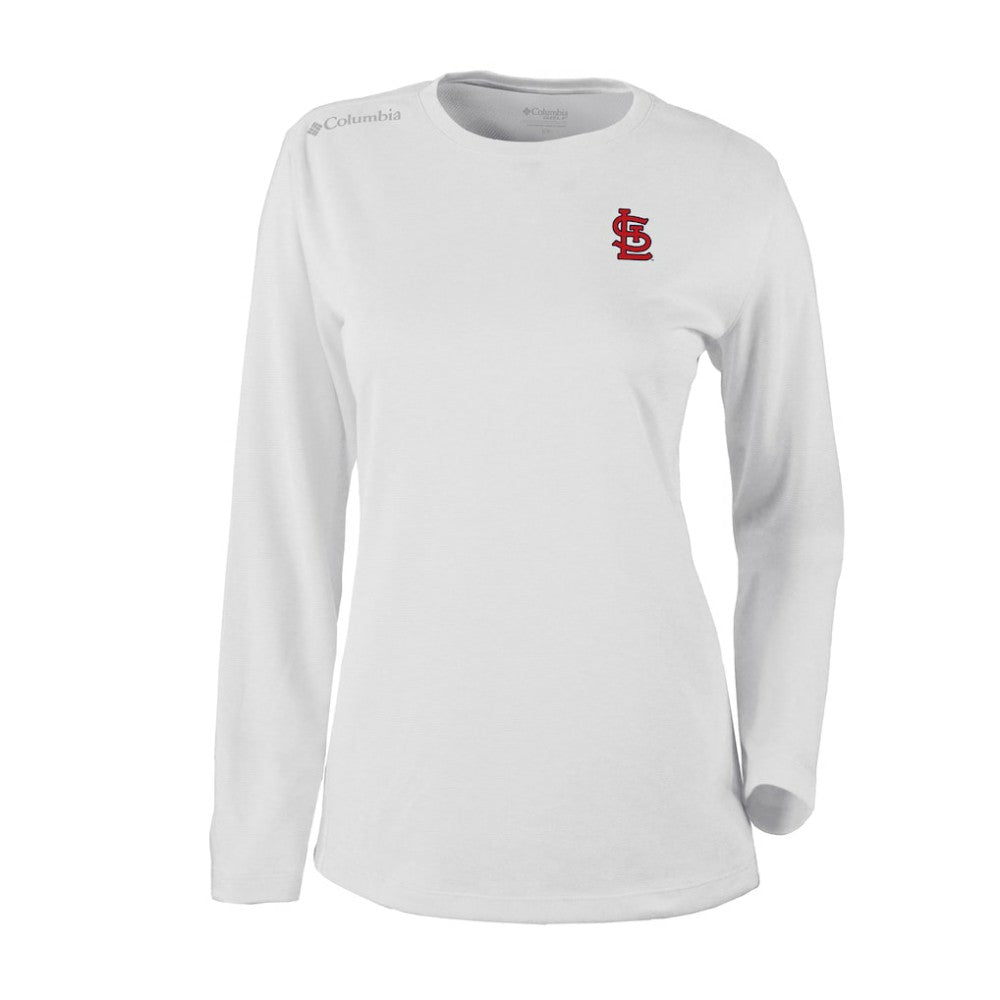 White St. Louis Cardinals Columbia Shotgun Long Sleeve T-Shirt