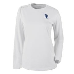 White Tampa Bay Rays Columbia Shotgun Long Sleeve T-Shirt
