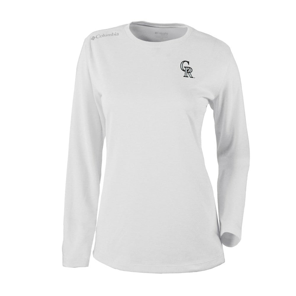 White Colorado Rockies Columbia Shotgun Long Sleeve T-Shirt