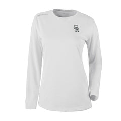 White Colorado Rockies Columbia Shotgun Long Sleeve T-Shirt