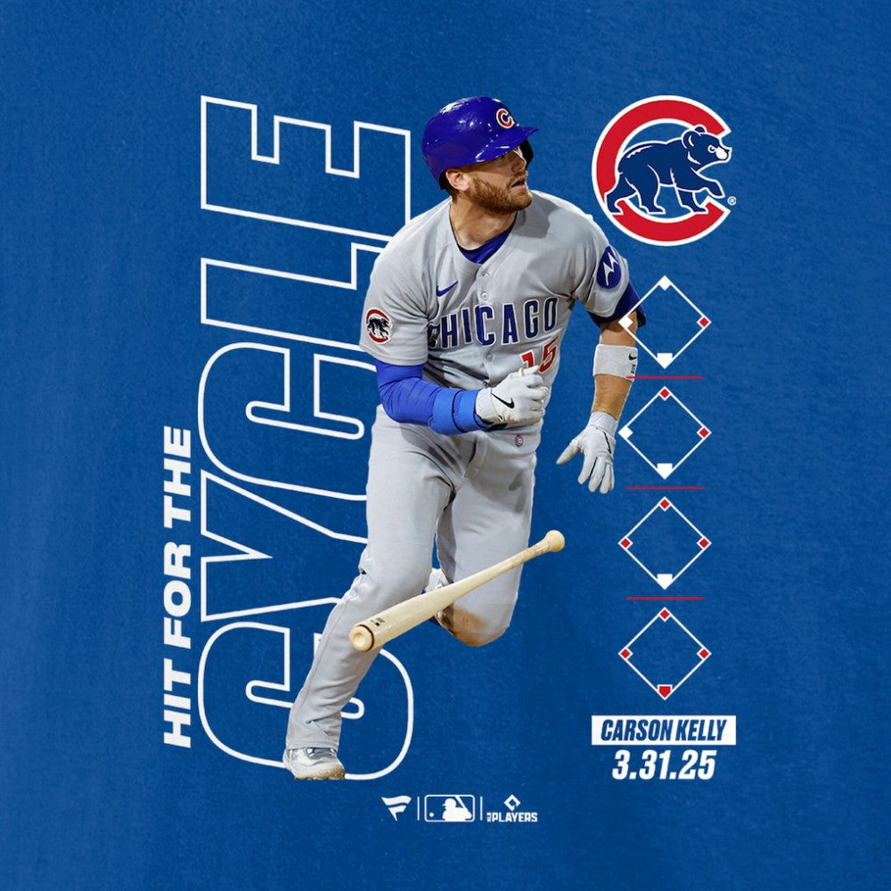 Royal Carson Kelly Chicago Cubs Hit For The Cycle T-Shirt