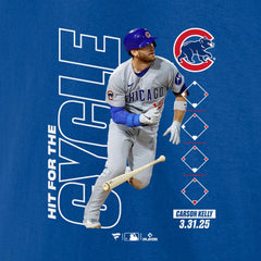 Royal Carson Kelly Chicago Cubs Hit For The Cycle T-Shirt