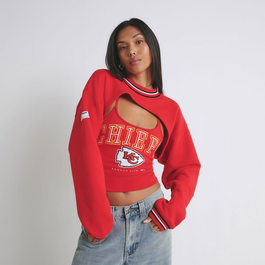 Off Season Women's Fleece Shrug Cami - Kansas City Chiefs